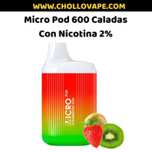 Cargar imagen en el visor de la galería, Micro pod Desechable 600 Puff (Con nicotina 2%)