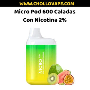 Micro pod Desechable 600 Puff (Con nicotina 2%)