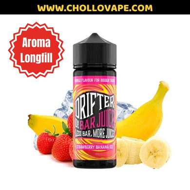 Aroma Concentrado Drifter Bar Longfill - Strawberry Banana Ice 24ml