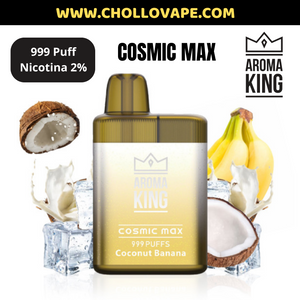 Pod Desechable Aroma King Cosmic Max 999 Puff Coconut Banana (con nicotina 2%)