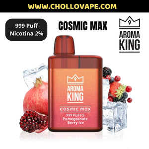 Pod Desechable Aroma King Cosmic Max 999 Puff Pomegranate Berry (con nicotina 2%)
