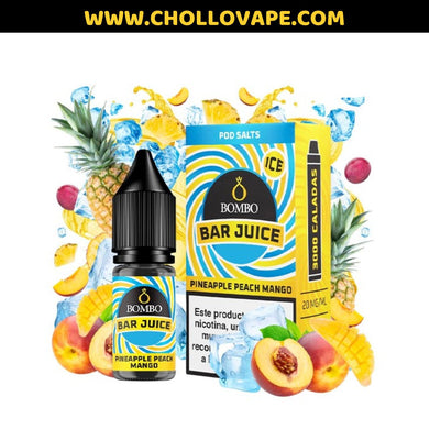 Bombo Bar Juice Ice - Pineapple Peach Mango Sales de Nicotina 10ml