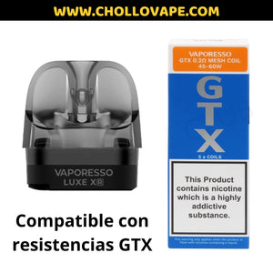 Cartuchos (Vacos) Luxe XR /XR Max Chollovape Cartuchos (Vacos) Luxe XR /XR Max Chollovape
