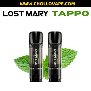 Cartuchos de Repuesto Lost Mary Tappo Air & Elfa Pro - Recambio 2ml Con Nicotina 2% Menta