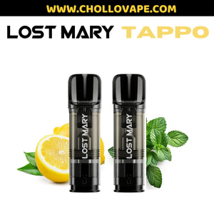 Cartuchos de Repuesto Lost Mary Tappo Air & Elfa Pro - Recambio 2ml Con Nicotina 2% Limon Menta