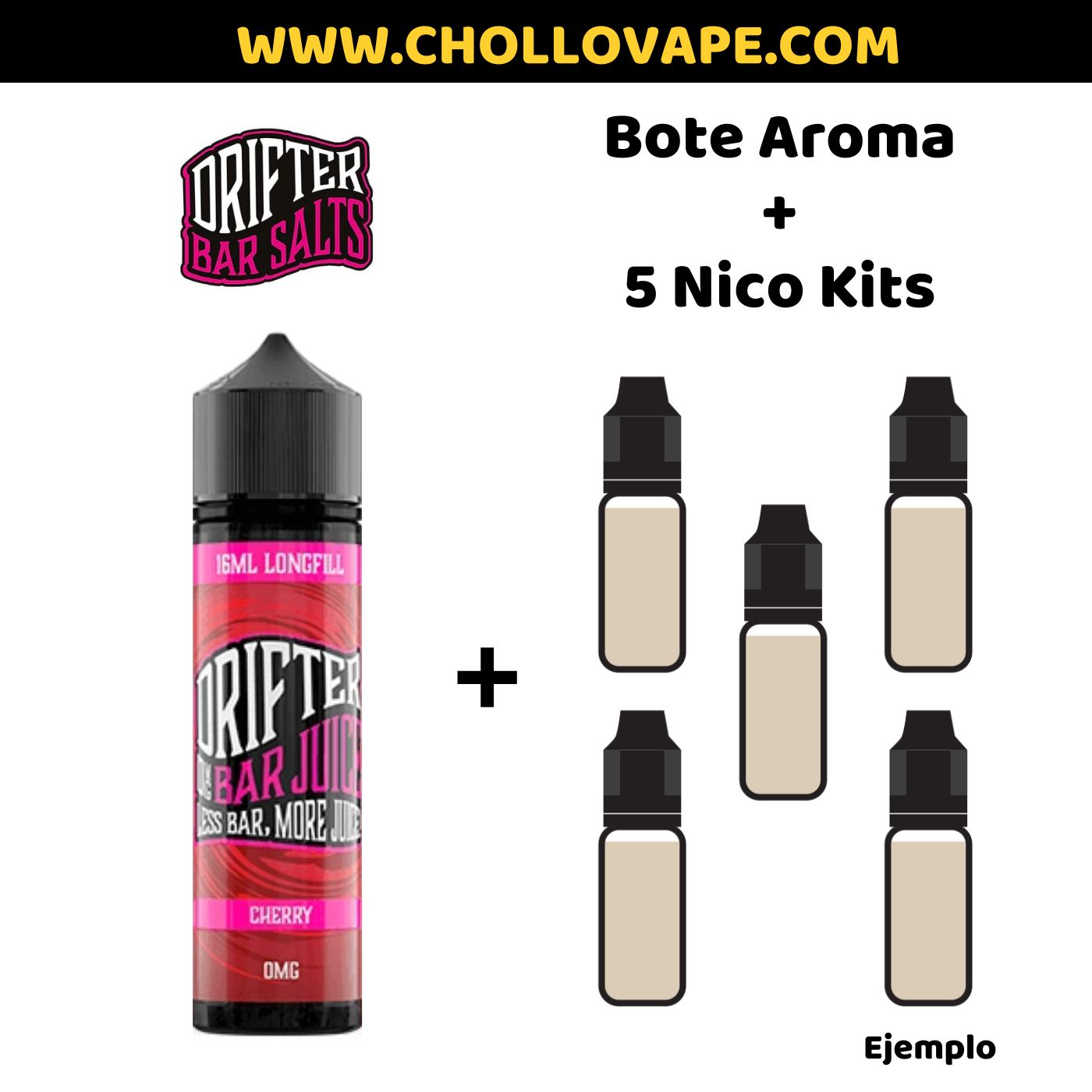 Drifter - Pack de Sales de Nicotina 66ml Chollovape Drifter - Pack de Sales de Nicotina 66ml Chollovape