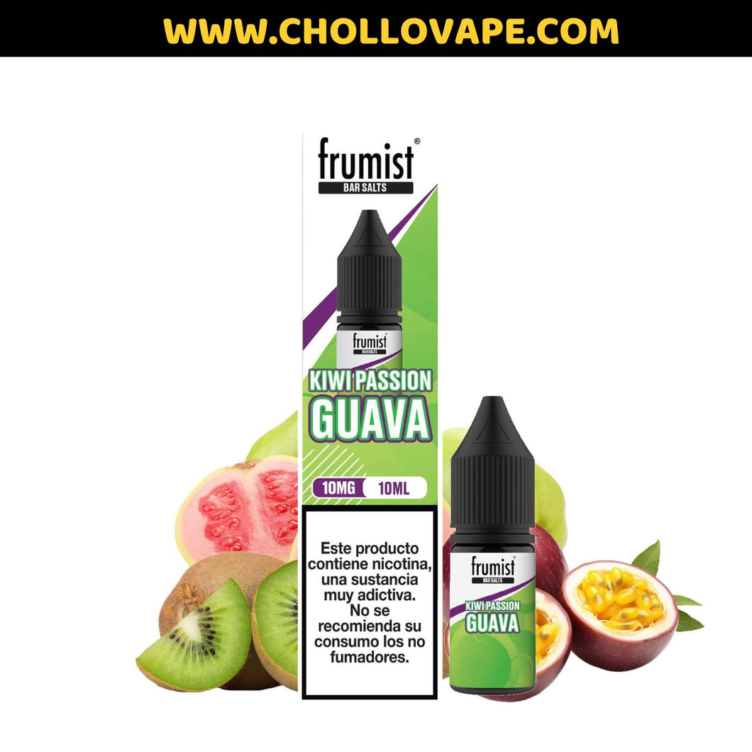 Frumist Bar Salts - Kiwi Passion Guava 10ml Sales de Nicotina