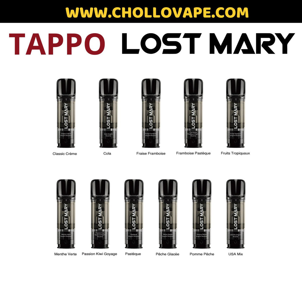 Lost Mary Tappo Air - Cartuchos Precargado de Recambio 2ml Con Nicotina 2%