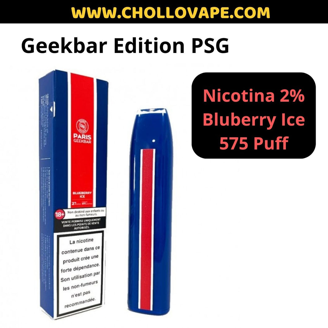 Pod Desechable Geekbar Edition PSG (2%) Blueberry Ice