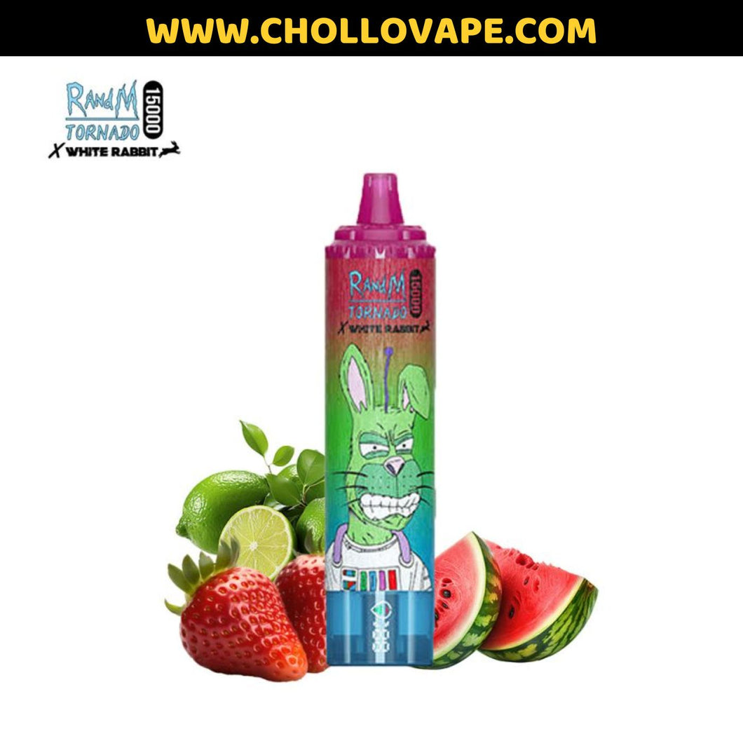 Pod Desechable RandM Tornado - Strawberry Watermelon Lemonade 15.000 Puff (Sin Nicotina)