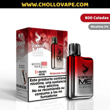 Cargar imagen en el visor de la galería, Pod Desechable Vapeame To Revive Kit 800 Puffs Con Nicotina 2%