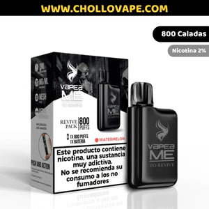 Pod Desechable Vapeame To Revive Kit 800 Puffs Con Nicotina 2%