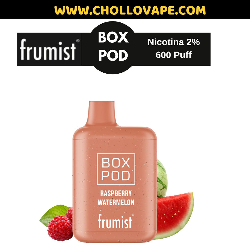 pod desechable frumist pod box con nicotina