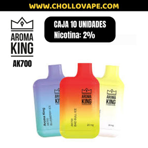 Caja de vapers AROMA KING AK700 (10 Unidades con nicotina 2%)