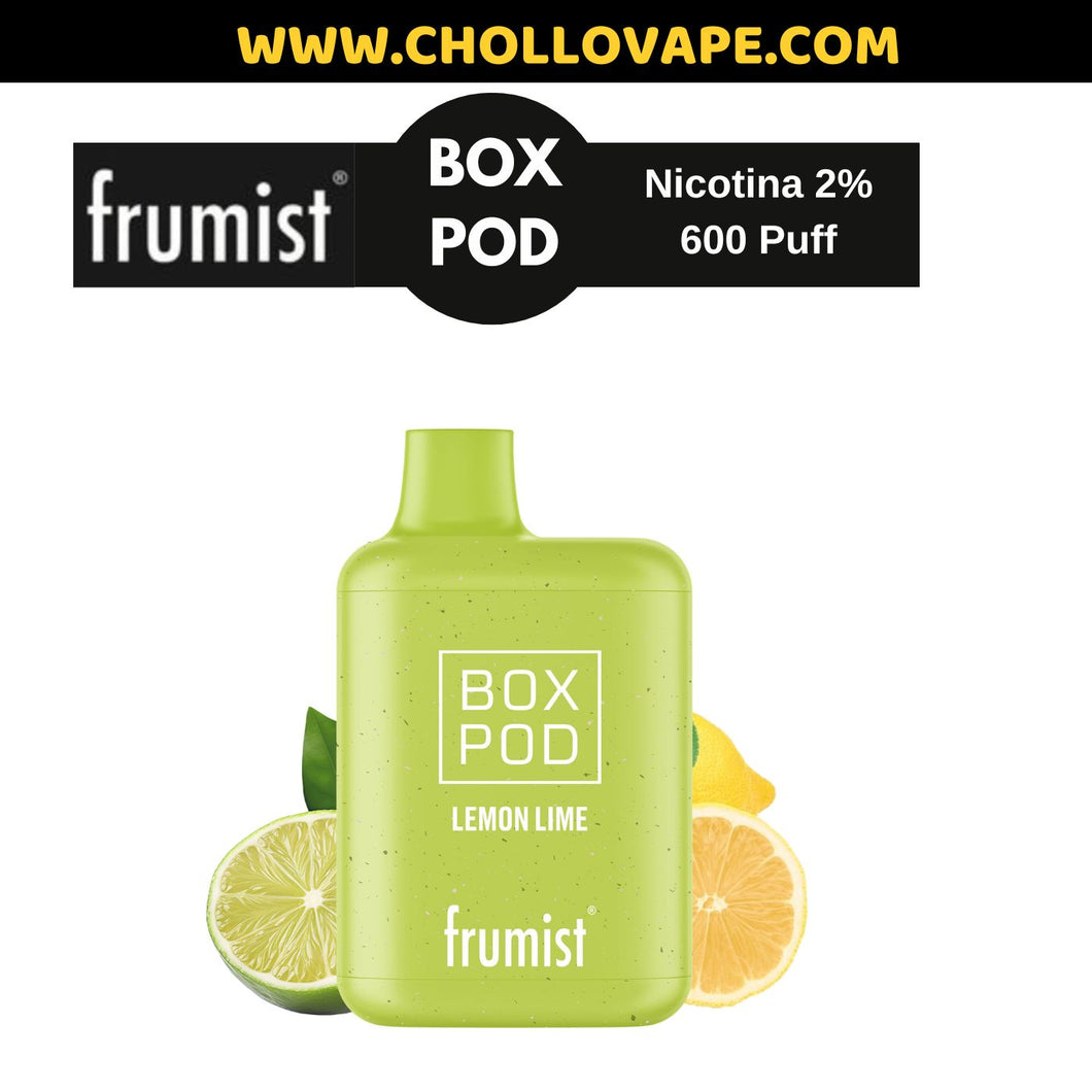 pod desechable frumist pod box lemon lime