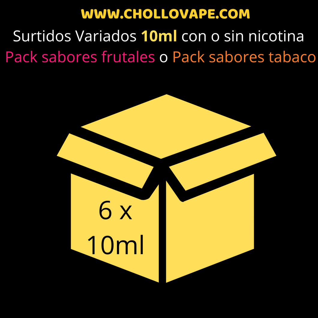 CholloPack - Líquidos Variados Vapeo 6x10ml