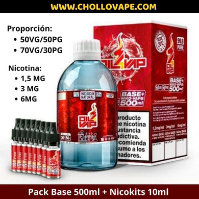 Pack Base Oil4vap 500ml (Maceración Natural)