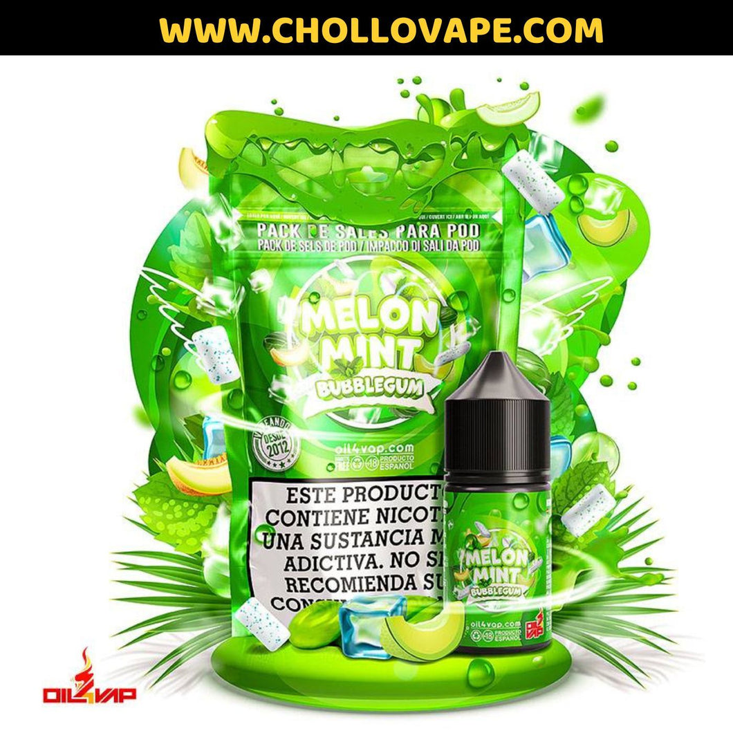 Pack de Sales de Nicotina Melon Mint Bubblegum by Oil4vap