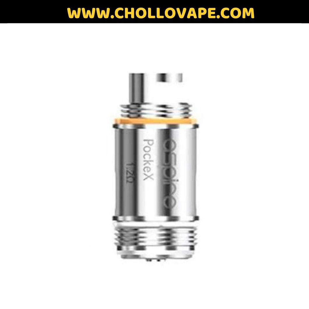 Resistencias Aspire PockeX 0,6 Ohm (Pack de 5)