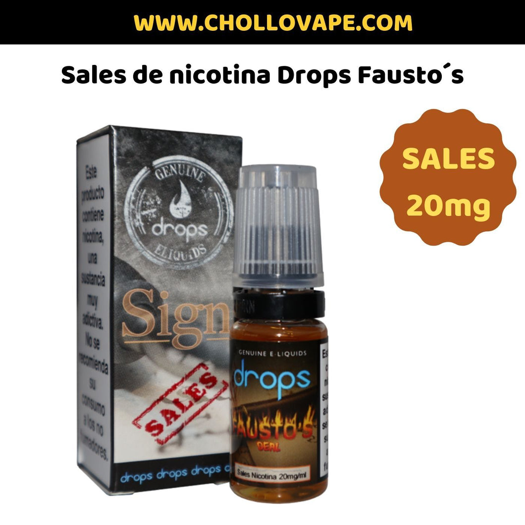 Drops - Sales de Nicotina Fausto´s Deal - 10ml.