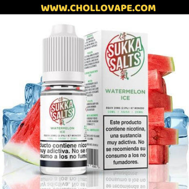 Sukka Salts - Watermelon Ice 10ml Sales de nicotina