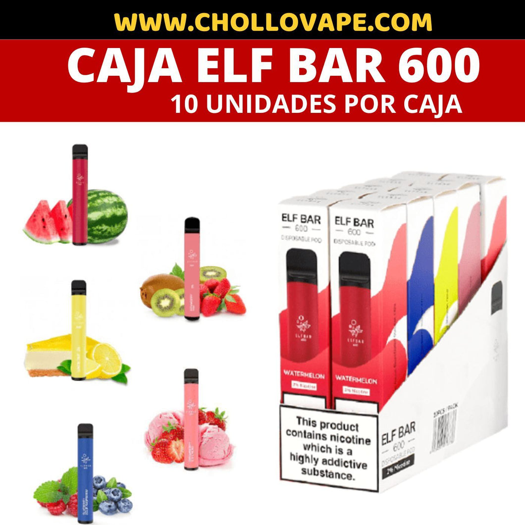 Caja Elf Bar 600 (10 Unidades) Pod Desechable