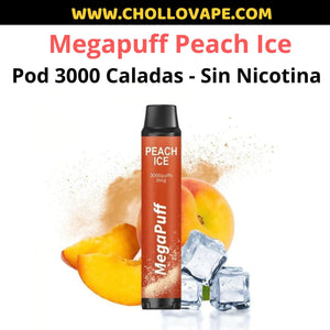 Pod 3000 Caladas Megapuff - Peach Ice (Sin Nicotina)
